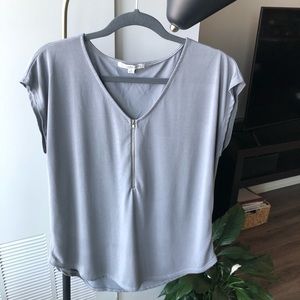 Zip-Front Soft Tee